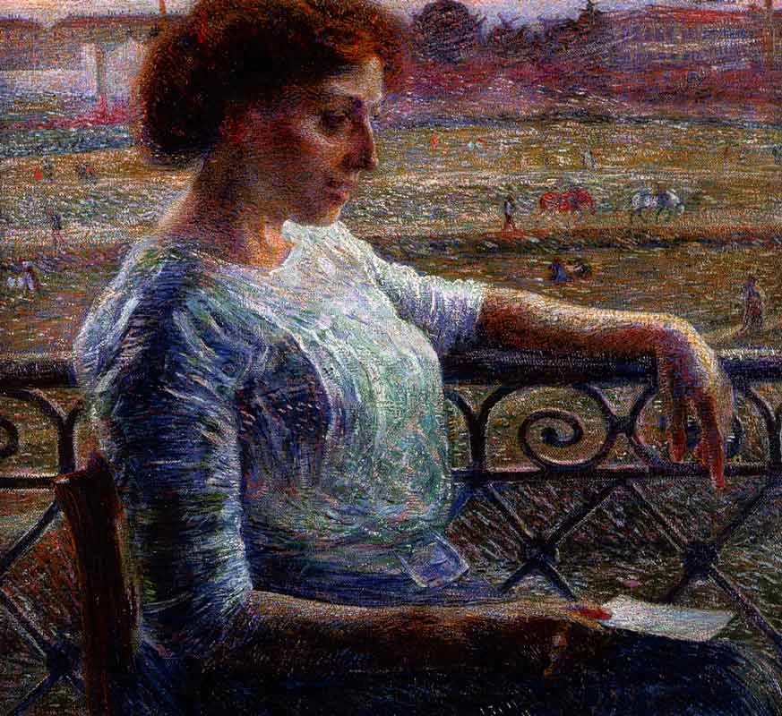La sorella Amelia al balcone, 1909